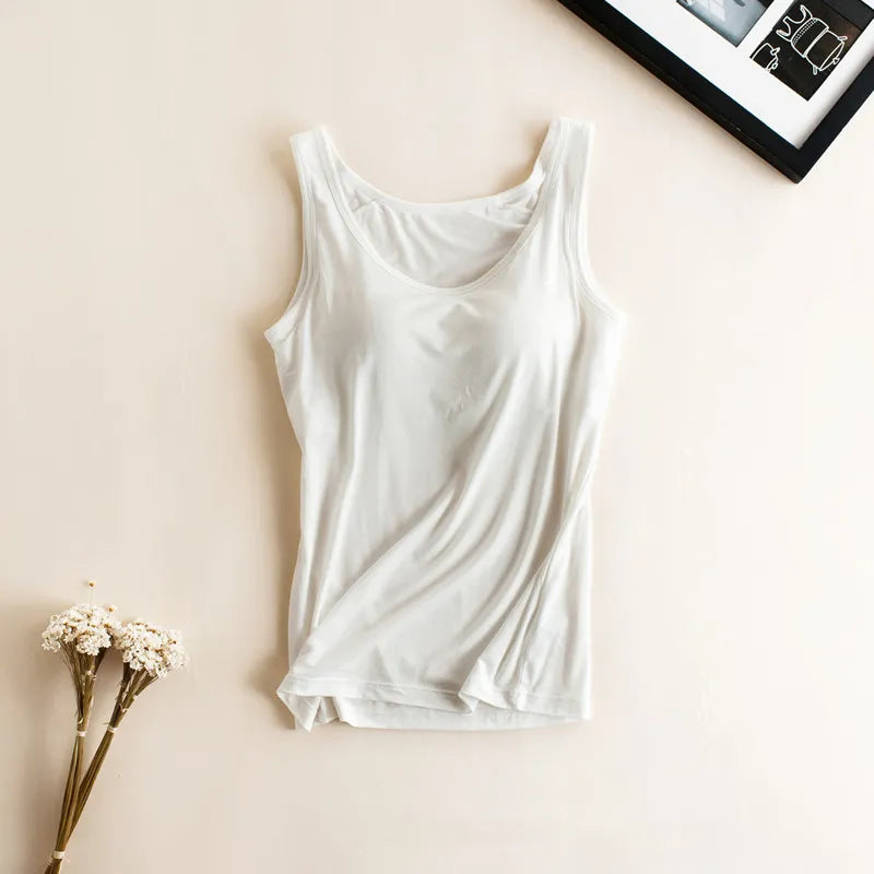 Built-In-Bra Tank Top