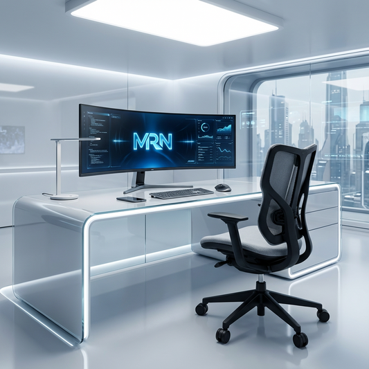 Ergonomic Mesh Office Chair with Adjustable Armrests & Tilt — Medium